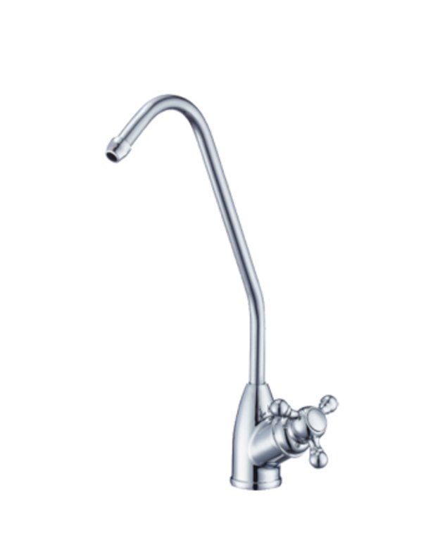 Viengubas blizgus vandens kranelis geriamojo vandens sistemoms RO KR8